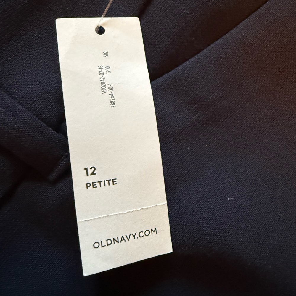 Old Navy Womens 12 Petite Navy Blue Trousers - New with Tags! - Picture 4 of 7
